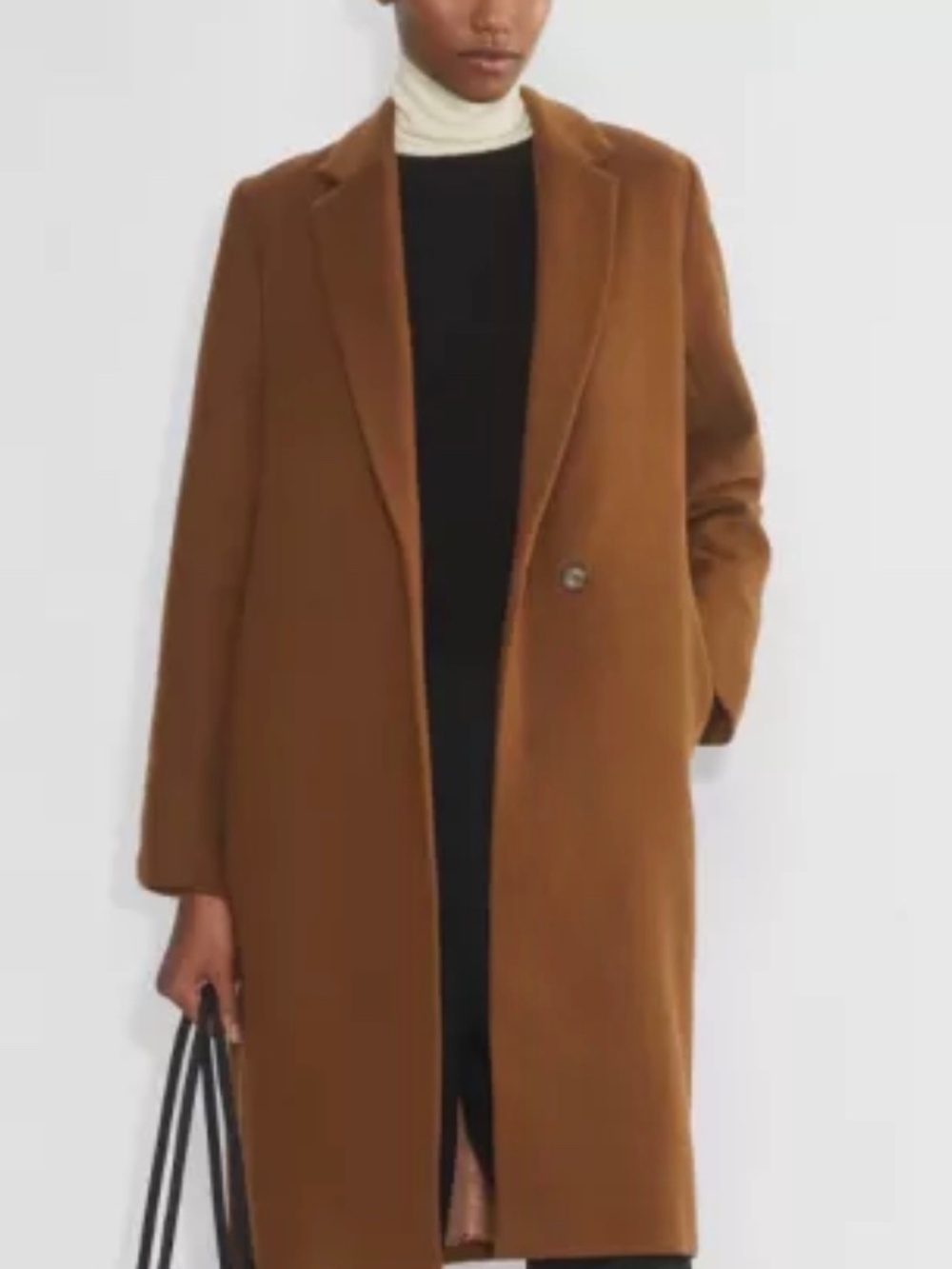 Aritzia Babaton Stedman Coat XS rich camel dark brown